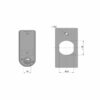 dimensions for M-1603B-30 cabinet lock with touchpad