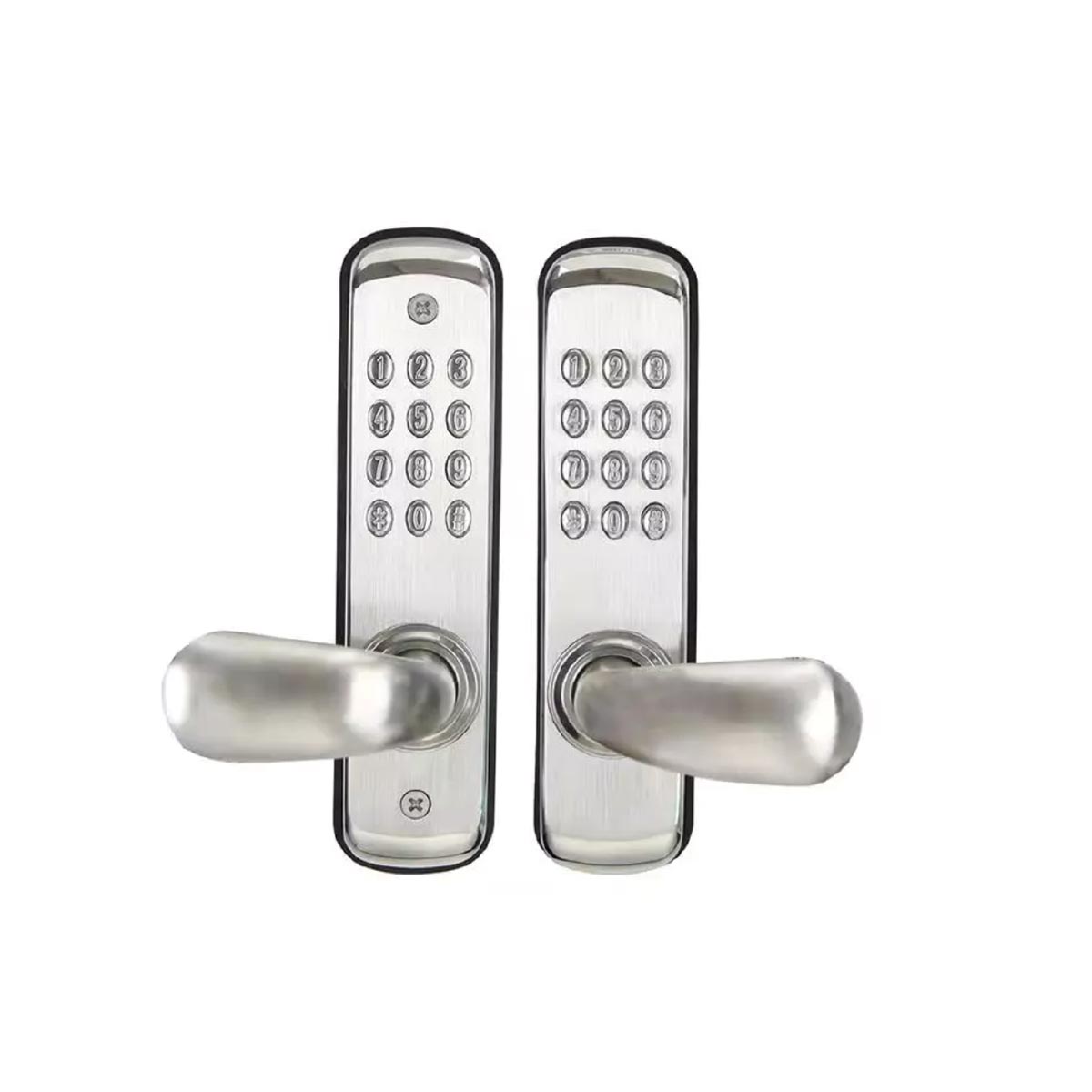 S701-DB-lock-silver-mechanical lock with PIN